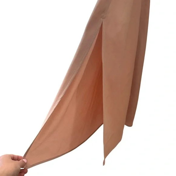 NWT BHLDN Cali Satin Charmeuse Midi Dress in "Oyster" Size 6 - Picture 6 of 13